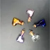 Mini szklane butelki z metalowymi korkami DIY 7 rodzajów kolorów wisiorki w kształcie serca słoiki Słodkie życzenia fiolki prezenty