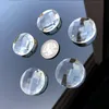 5pc جولة حفر من Suncatcher الثريا الكريستال جزء Prism الزجاج المعلقة النافذة DIY قلادة الحرف إمدادات 30 مم H JLLVWR