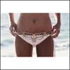 Belly Chains Body Jewelry Women Fashion Tassel Bohemian Bikini Beachwear Waists Necklace Waist Beach Gifts Drop Delivery 2021 Rnpyb