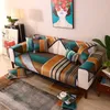 Sofá capa definir quatro estações abstrata listra impressão sala de estar sofá almofada lj201216