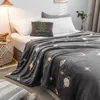 Manta de colcha de cielo estrellado 200x230 cm Manta de franela súper suave de alta densidad para el sofá / cama / coche a cuadros portátiles 201128