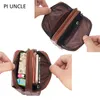 Cowhide Men Belly Echt lederen schouder Fanny Pack Mannelijke mini voor mobiele designer Bum Bag Belt Wallet Fashion 201118