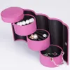 Boîte de rangement de bijoux gratuits à 3 couches Accessoires pour collier bijoux de boucles d'oreille Organisateur de maquillage