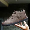 Ximisen echte lederen mannen casual schoenen Britse stijl laarzen comfortabele mode wandelschoen grote size38-47Safety