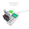 FreeShipping 2pcs 8 Port Smart USB Charger Hub with LCD 40W Multi-Port USB Charging Station USB Wall Travel Charger for Smartphone Tablets