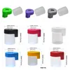 LED JAR Förstoring Stash Container Box Plastglas Fodral Visa burkar 155ml Seal Storage Bottle DAB Wax Packing för torr ört DHL Gratis