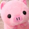 Pembe oturma domuz büyük kafa domuzcuk dolması bebek huggable hayvan peluş oyuncak çocuklar uyku arkadaşı daha fazla plushie 40/50 cm 220311