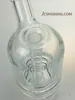 Glass Bong Hookah Rig/Bubbler för rökning 8.5 tum höjd och PERC med 14 mm Glass Bowl 650G Vikt LK-Bu062