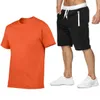 새로운 패션 Sportsuit와 티 셔츠 세트 남성 T 셔츠 반바지 + 짧은 바지 남성 여름 운동복 남성 캐주얼 브랜드 티 셔츠 크기 S-2XL의 WE