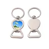 Fashion Keychains Designer Sublimation Blank Keychain Heart Round Car Key Rings Bottle Opener Keychains South American Silver Plated Lovers DIY Keyrings Jewelry