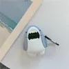3d biały rekin dla Airpod 2 1 Pro Case Cartoon Miękkie silikonowe bezprzewodowe słuchawki kreski śliczna pokrywa