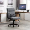 Amerikaanse voorraad Commerciële Meubels Kantoorstoel Lente Kussen Mid Terug Uitvoerende Desk Stof Stoel met PP Arms 360 Swivel Task Chairs A53