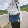 デザイナー - デニムバッグメッセンジャーバッグ女性ワンショルダークロスボディバッグソフトハンドル