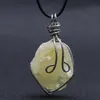 9 färger Pretty Nature Stone Pendants Halsband Amethyst Rose Quartz White Crystal Lemon Fluorite Charms för