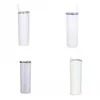 Coupe en acier inoxydable Sublimation Englisons droites Tumbler Plastic Snore Pièce Gardez des tasses de boissons couvertes