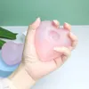Herzform Silikonwasser Raucher Handrohröl Florglas Bong dickes Glas