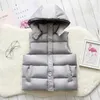 MudiPanda 3-12Y Hiver Chaud Veste Sans Manches Pour Enfants Veste Épaissir À Capuche Gilet Pour Garçons Filles Enfants Gilet Manteau LJ201120