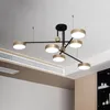 Lâmpadas Pingente Ikvvt Modern Golden Lights Loft Hanglamp LED para restaurante Livingroom Office Home Deco Maison Rotating Light