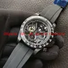 Nieuwe heren Watch Montre de Luxe Sapphire Surface Relojes Deportivos Para Hombres Hoogwaardige polshorloge VK Quartz Rubber Strap271K