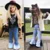 Pantaloni da ragazza Pudcoco - Bambini da bambina per bambini Bambina Bambina Bottom Pantaloni lunghi Pantaloni Denim Jeans Gamba larga Gamba Pantaloni LJ201019