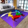 Tappeti 3D Galaxy Space Stelle per soggiorno camera da letto decorazione zona tappeto kid game game tappeto morbido flanella bambini giocando tappetino