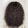 26 pollici 180%densità brasiliana brasiliana riccia riccia naturale naturale con la parrucca anteriore in pizzo glue per donne nere con peli di bambini Nuova parrucca estiva quotidiana