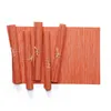 Table à manger en PVC napperons antidérapants Tables en grain de bambou tapis coussinets décoration de la maison livraison directe