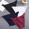 6PCS Set Sexy Women Panties Hollow Lace Underwear Female Underpants Low Rise Lingerie Solid Color Cotton Pantys LJ200822