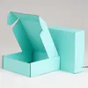 Newcorreugated Paper Boxes Färgad presentförpackning Förpackning Folding Fyrkantig Förpackning Smycken Förpackning Kartonglåda 15 * 15 * 5cm RRA11151