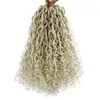 Vague déesse Locs Crochet cheveux rivière Faux Locs ondulé Crochet avec cheveux bouclés synthétique tressage Extension de cheveux gitane Bohe Locs