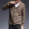 Hommes Vestes Marque De Mode Pull Homme Cardigan Épais Slim Fit Pulls Tricots Haute Qualité Automne Style Coréen Casual Hommes Vêtements 220826
