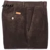 ICPANS Corduroy Hommes Pantalons Droit Épais Chaud Automne Hiver Hommes Pantalons Taille Haute Pantalons Pour Hommes Plus Taille 40 42 44 46 201027