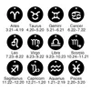 Pendentif Colliers Bijoux Gothiques Horoscope Astrologie Chaînes Collier Femmes 12 Constellations Ronde Charme Ras De Cou Cadeaux1