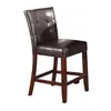 ABD Stok Acme Danville Sayacı Yükseklik Sandalye Mobilya (Set-2) Espresso PU Cannut A09 A55223Y