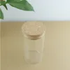 4 stks / partij 65 * 120mm 300ml dikke glazen fles Cork Stopper Spice Flessen Container Kruiken Fialen DIY Craft Keuken Opslag FlessenHigh Qualtity