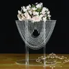 24 Inches Tall Wedding Crystal Centerpieces Clear Flower Chandeliers Acrylic Flower Stand Table Centerpiece Wedding Decor 201204