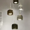 Lampade a sospensione a LED in stile minimalista Nordic Modern Fashion Camera da letto Sala da pranzo Bar Coffee Shop Apparecchi di illuminazione in vetro Nuovo arrivo