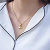 Colliers pendants Chic Charme Gold Sirène Fish Tail Déclaration pour les femmes en acier inoxydable Collier Collier Accessoire18238709