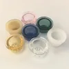 Glas-Siebschalen für Silikon-Rauchpfeifen, Einzelloch/9 Wabenmuster, transparent, bunt, Ersatzschale für Siebfilter aus Glas