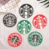20 Stück Silikon-Untersetzer für Starbucks-Becher, Sea-maid-Café-Untersetzer, 85 x 85 x 3 mm, rutschfeste Untersetzer, Starbucks-Becher-Pads im Angebot