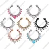 Brilhante Cristal Nose Anéis Parafusos Crown Forma Nariz Parafuso Hoop Diamante Hypoalergênico Nostro Nose Piercing Jóias Para As Mulheres Atacado Price