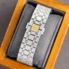 Diamond Watch 40MM Automatisk Mekanisk Herrklockor För Herr Armbandsur Rostfritt stål Swarovski Mode Armbandsur Montre De Luxe