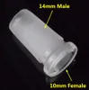 DHL Glas-Wasserpfeifen-Wasserrohr-Adapter, reduziert 18 mm, 14 mm männlich auf 10 mm weiblich, Reduzierstück, Aschefänger, Schlitzdiffusor für Glasbongs