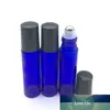 3 pcs frasco de perfume quente garrafa de óleo essencial vazio garrafa azul 10ml roll-on amostra de vidro de vidro