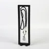 3D Transparente Filmrahmen Schmuck Verpackungsbox Suspendierte Floating Ring Ohrringe Anzeigeständer Münzsammlung Edelsteine ​​Staubdichte Pet Membran Fall 300 * 90 * 20mm