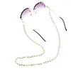 Chaînes de lunettes en métal à la mode, chaîne de lunettes de soleil, collier en or de styliste Simple, fermoir à homard personnalisé, vente en gros, 20 pièces/lot