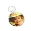 11 Styles Sublimation Blank Keychain MDF Wooden Key Pendant Thermal Transfer Double-sided Key Ring White DIY Gift Key Chain