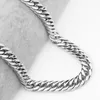 6 8 10 12 14mm wide Stainless Steel Cuban Miami Chains Necklaces Big Heavy Flat Link Chain for Men Hip Hop Rock jewelry 24 2993