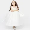 La nuova ragazza veste il vestito affascinante dai bambini del vestito dalla damigella d'onore della principessa Flower Girl Dress
