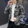 Męskie garnitury Blazers Men Nightclub Chłopiec swobodny garnitur męski mała kurtka koreańska gospodarz fryzjer